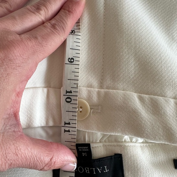 Talbots | Hampshire Straight Leg Ankle Pant in Ivory - Picture 11 of 12